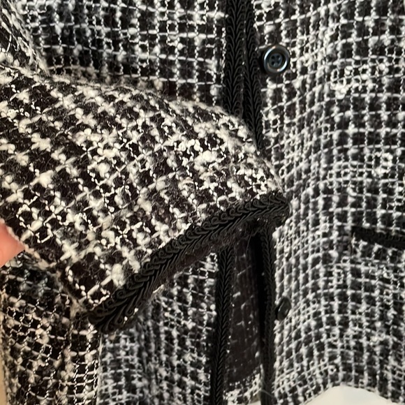 JM Collection knit cardigan with piping, button down - Picture 5 of 5